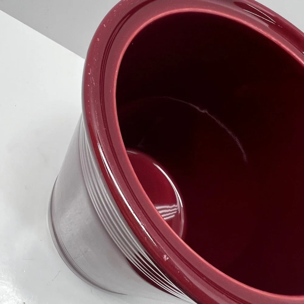 Fiesta 3 Qt‎ 96oz Large Original Lidded Canister Retired Cinnabar Fiestaware USA